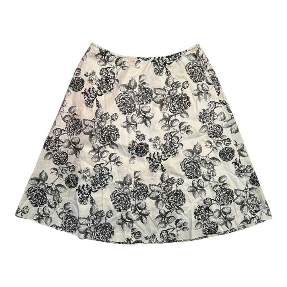 Designer Apostrophe l Beige & Black Floral Knee L… - image 1