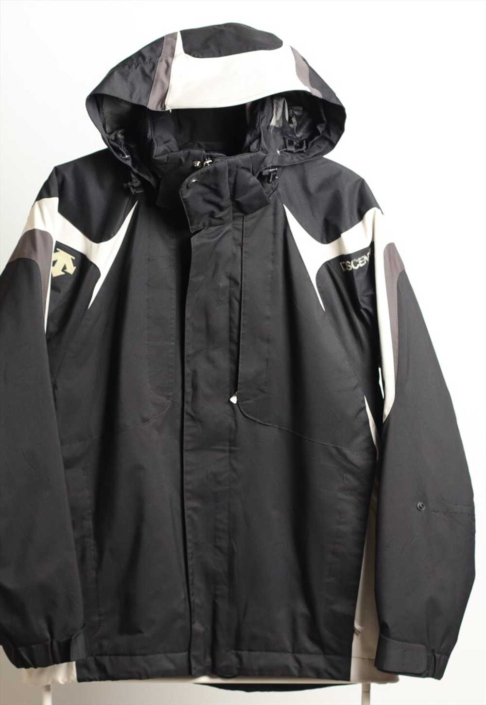 Vintage Descente Snowboarding Hooded Jacket White… - image 1