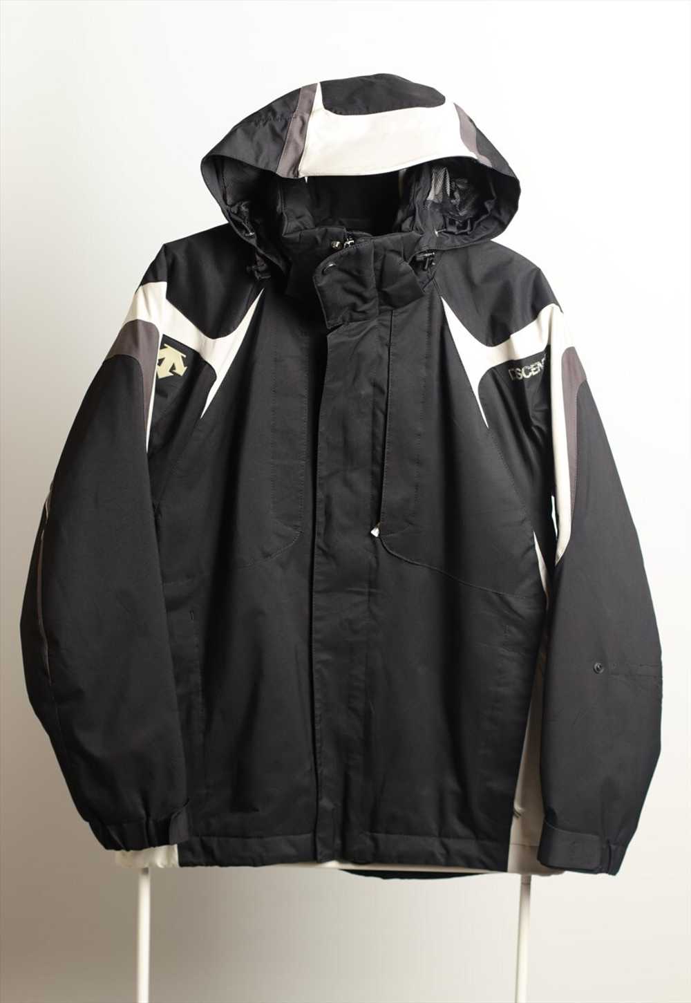 Vintage Descente Snowboarding Hooded Jacket White… - image 2