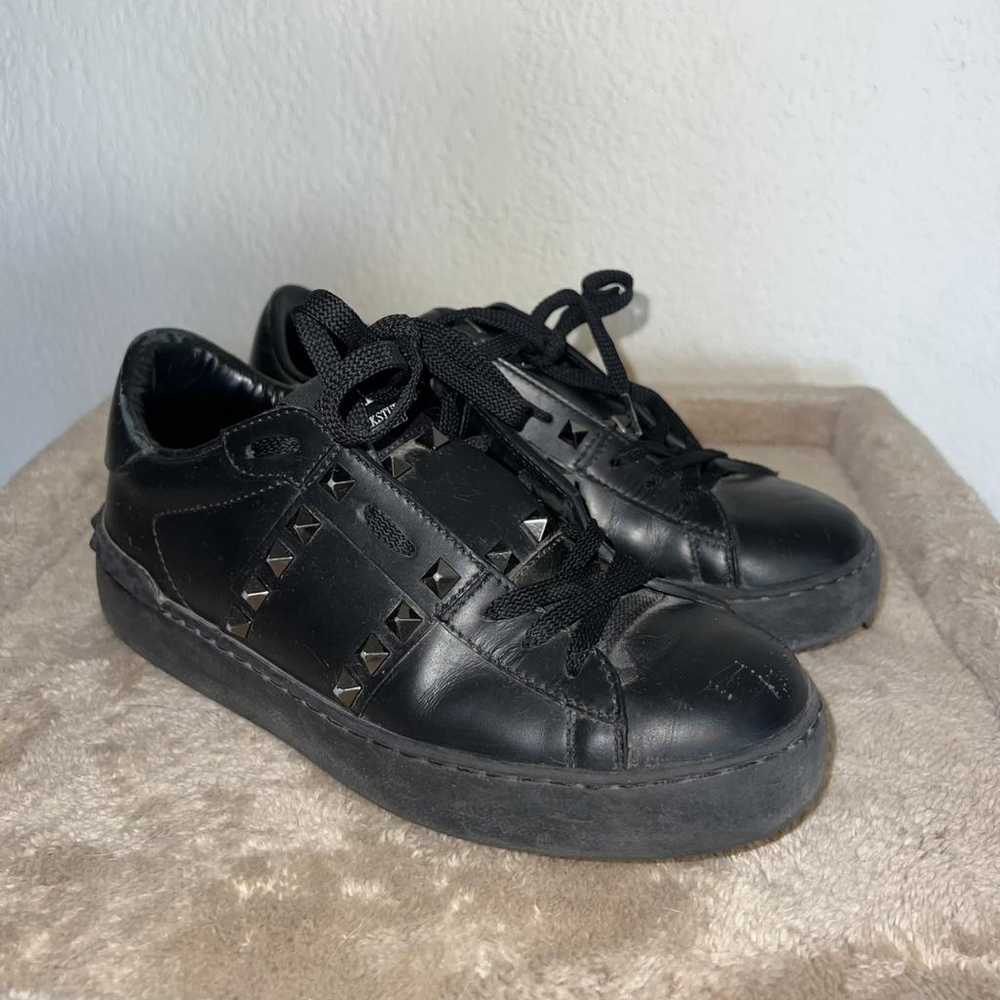 Valentino Garavani Open leather trainers - image 2