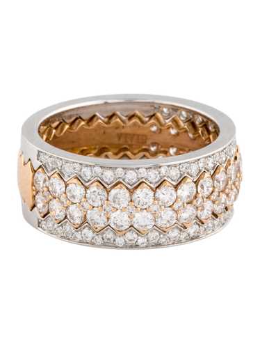 Ring Rhodium-Plated 18K White Gold & 18K Rose Gold - image 1