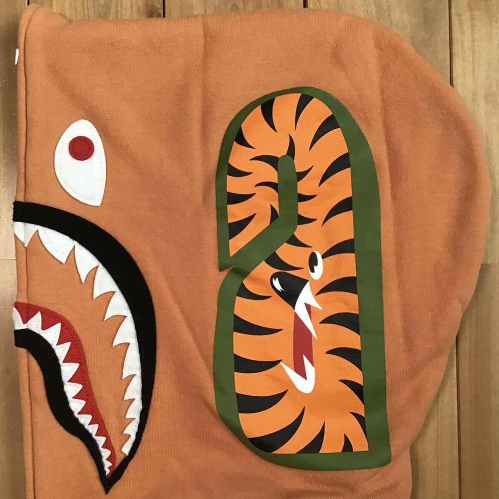 Bape BAPE logo multi fonts shark full zip hoodie … - image 6