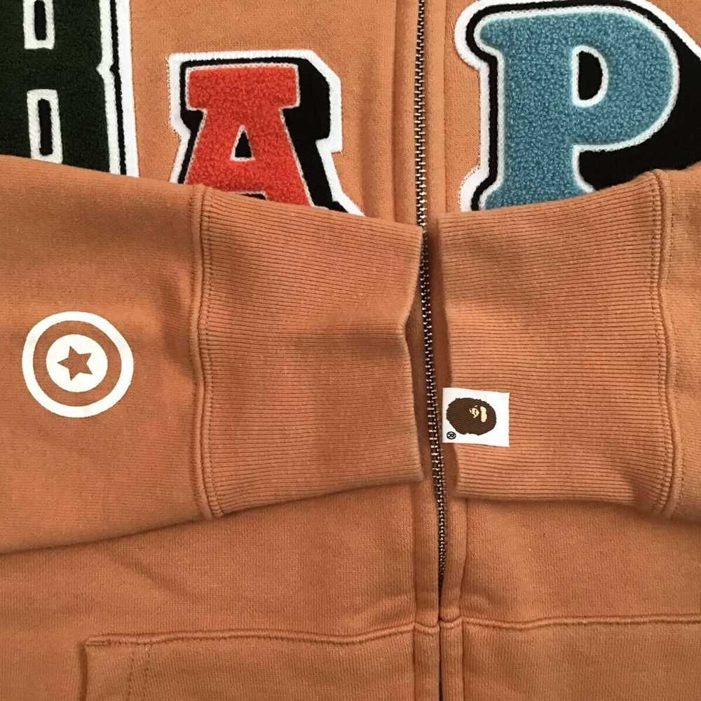 Bape BAPE logo multi fonts shark full zip hoodie … - image 7