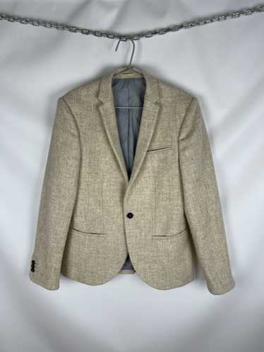 Harris Tweed Noak x Harris Tweed beige one button 