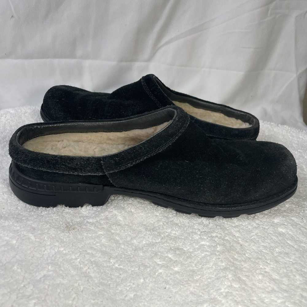 Ugg Parque Clog Black Suede Sherling Flora Purple… - image 12