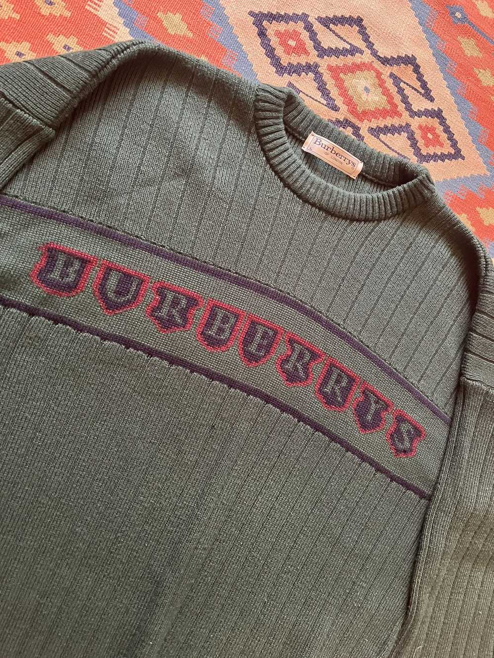 Burberry × Rare × Vintage Vintage Burberry Green … - image 3