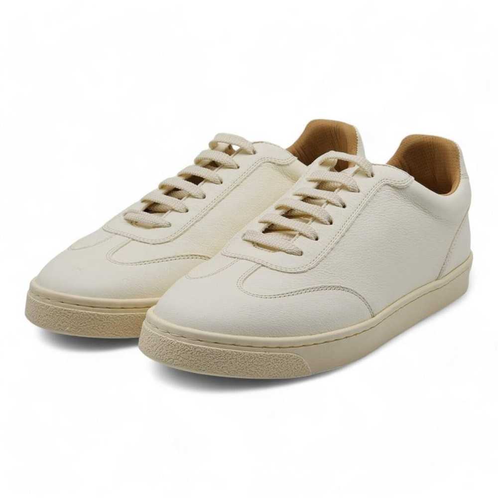 Brunello Cucinelli Leather low trainers - image 2