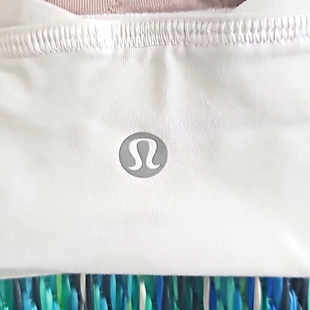 Lot of 2 Women Lululemon Sports Bra's White Free … - image 10