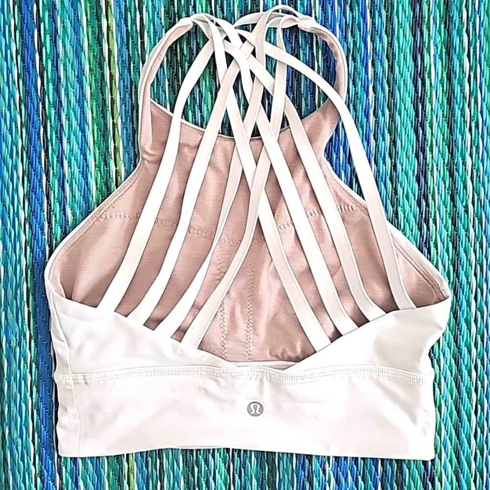 Lot of 2 Women Lululemon Sports Bra's White Free … - image 9