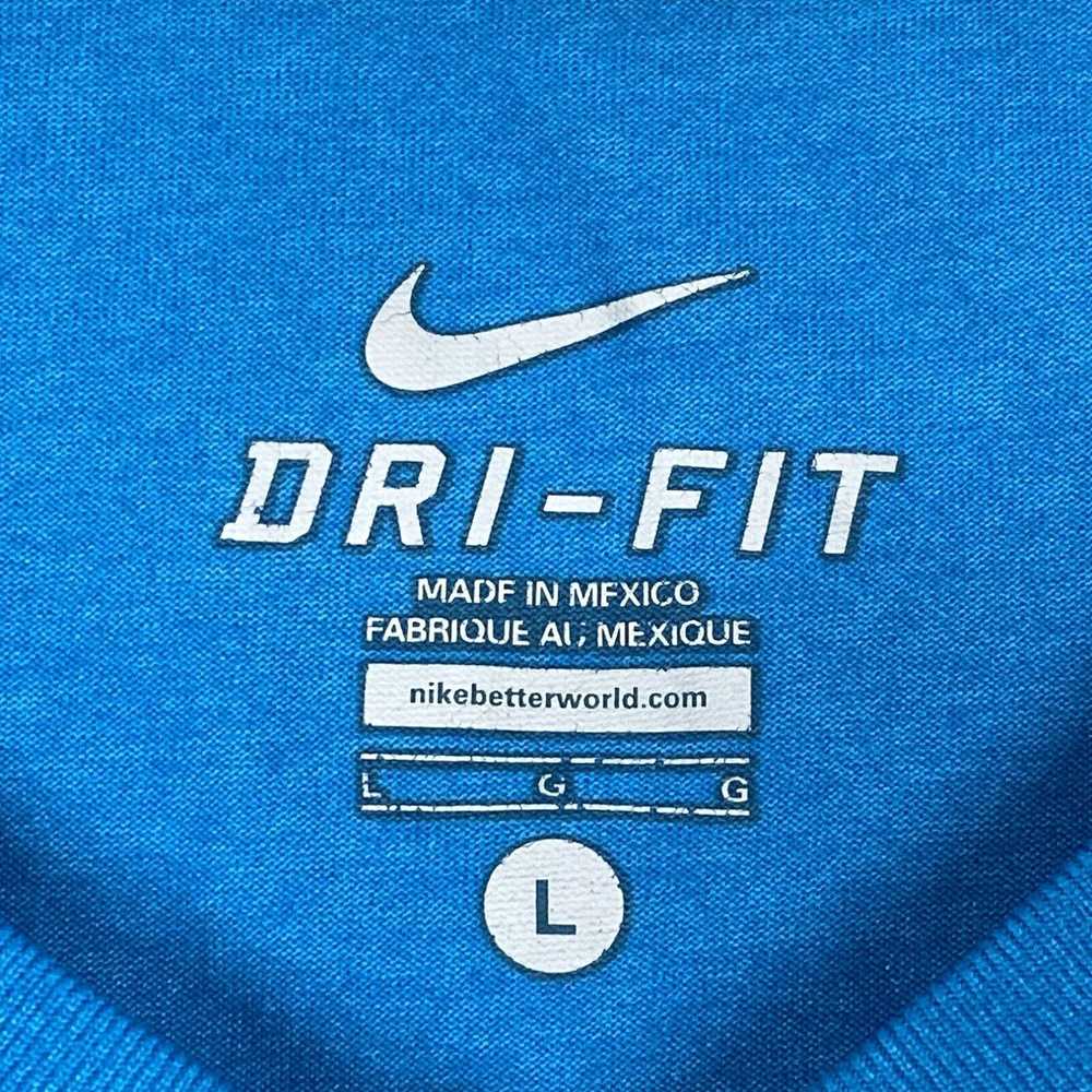 Nike Nike Dri Fit T Shirt Mens Large Blue Short S… - image 3