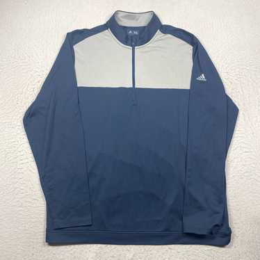 Adidas Adidas 1/4 Zip Shirt Mens XL Climawarm Blu… - image 1