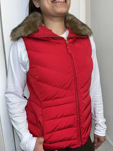 Talbots Talbots Down Puffer Vest Medium Red Down F