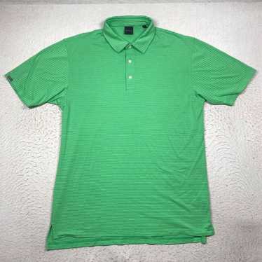 Vintage Dunning Golf Polo Shirt Mens XL Green Str… - image 1