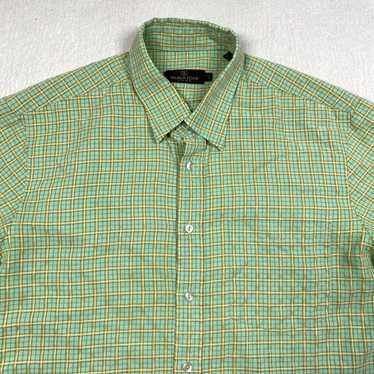 Bugatchi Bugatchi Uomo Shirt Mens Large Green Pla… - image 1