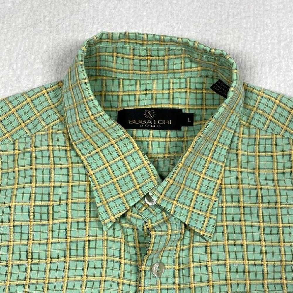 Bugatchi Bugatchi Uomo Shirt Mens Large Green Pla… - image 2