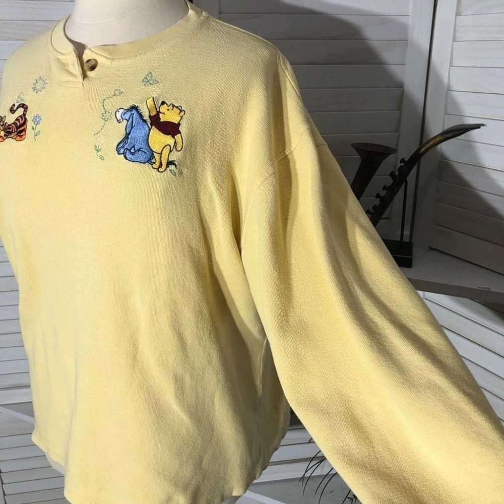 Disney 90s Disney Winnie The Pooh yellow cotton s… - image 4