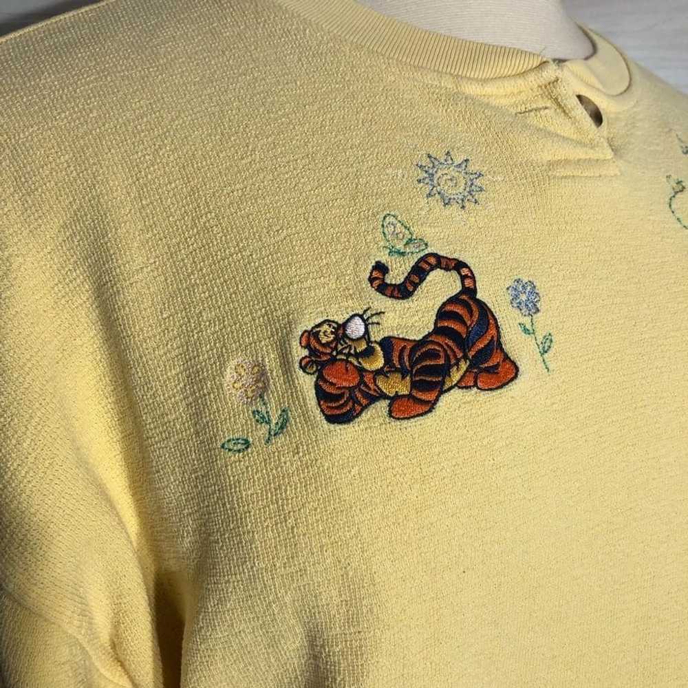 Disney 90s Disney Winnie The Pooh yellow cotton s… - image 5