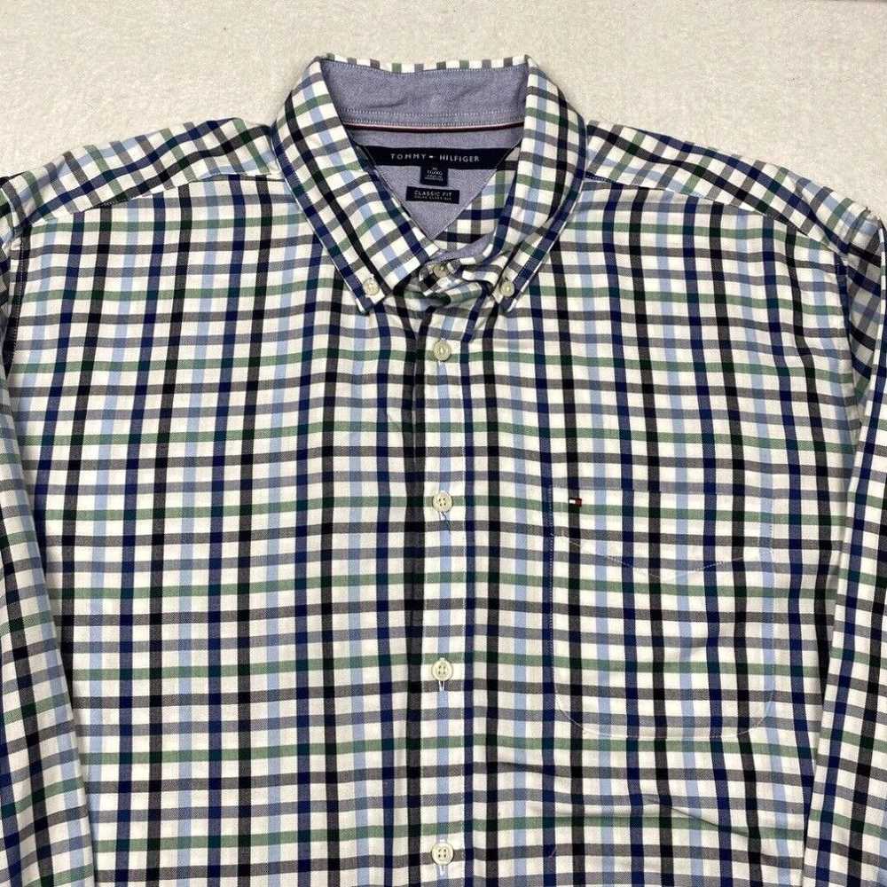 Tommy Hilfiger Tommy Hilfiger Shirt Mens XL Multi… - image 2