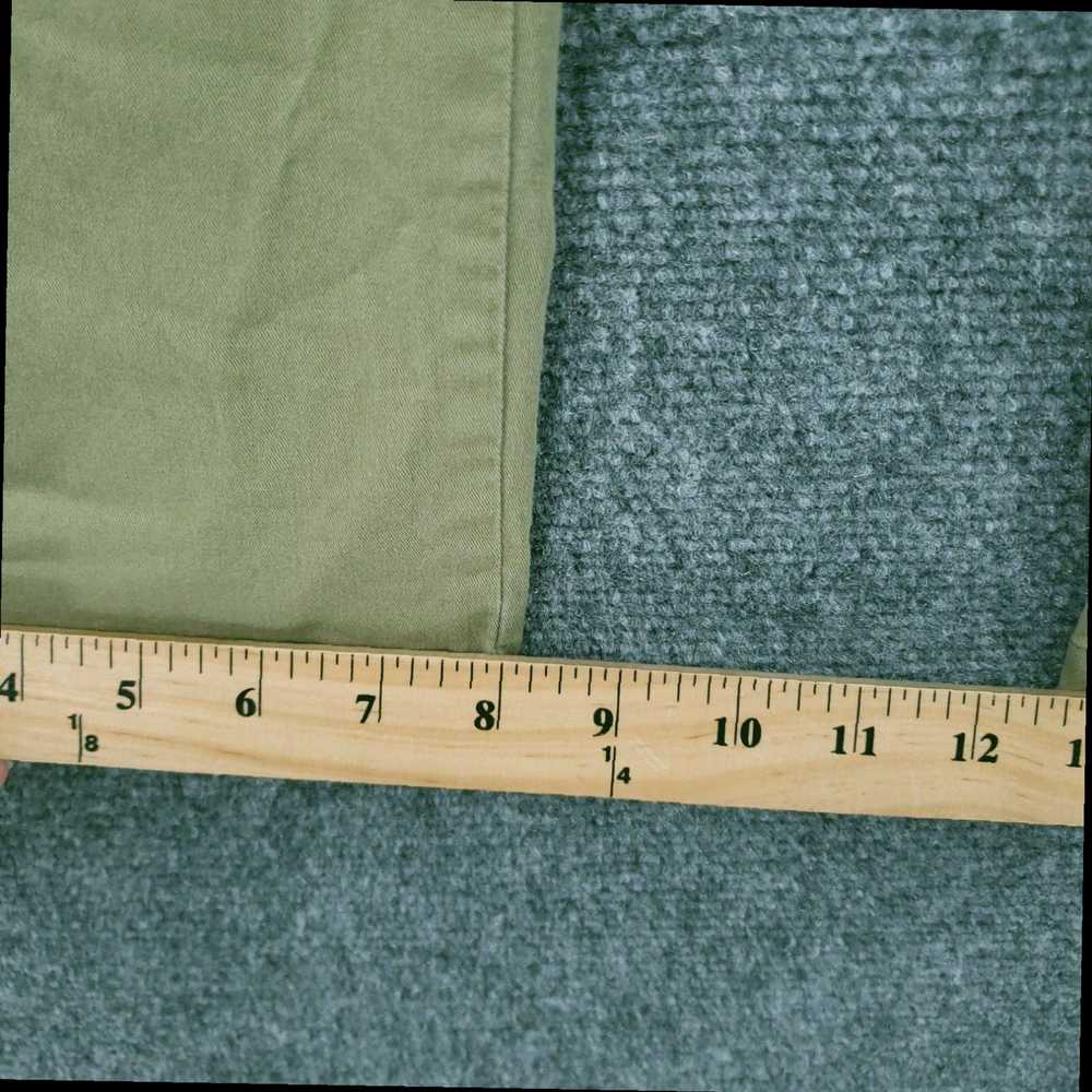 Vintage High Rise Stretch Green Cropped Straight … - image 5