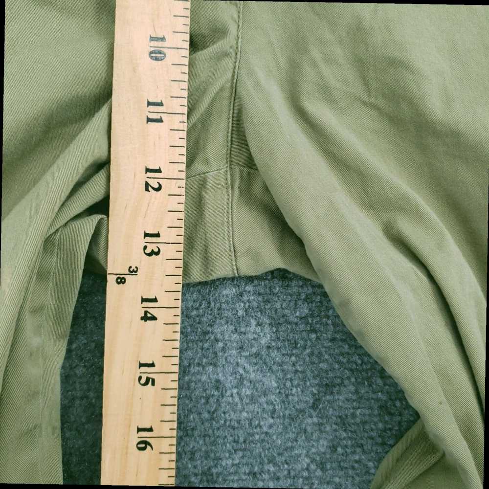 Vintage High Rise Stretch Green Cropped Straight … - image 7