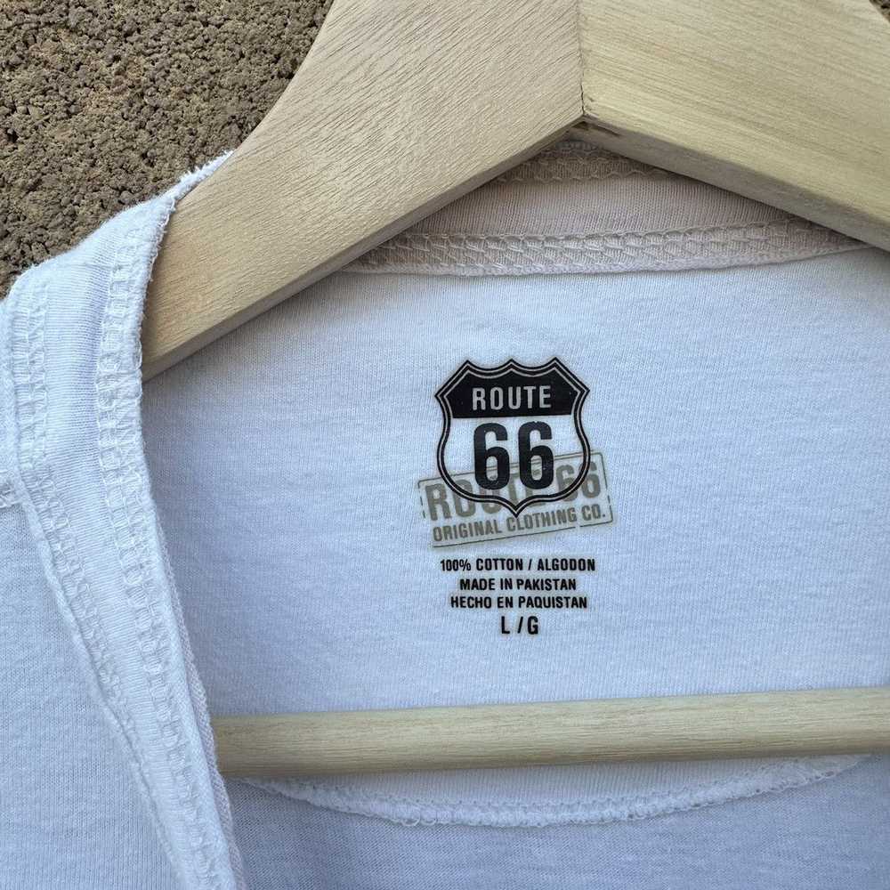 Route 66 × Vintage Y2K Route 66 Henley Graphic T … - image 3