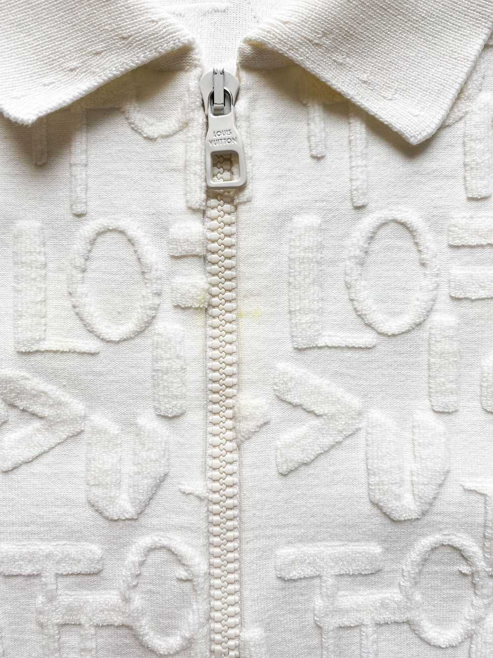 Louis Vuitton Louis Vuitton White Letter Zip Up P… - image 3