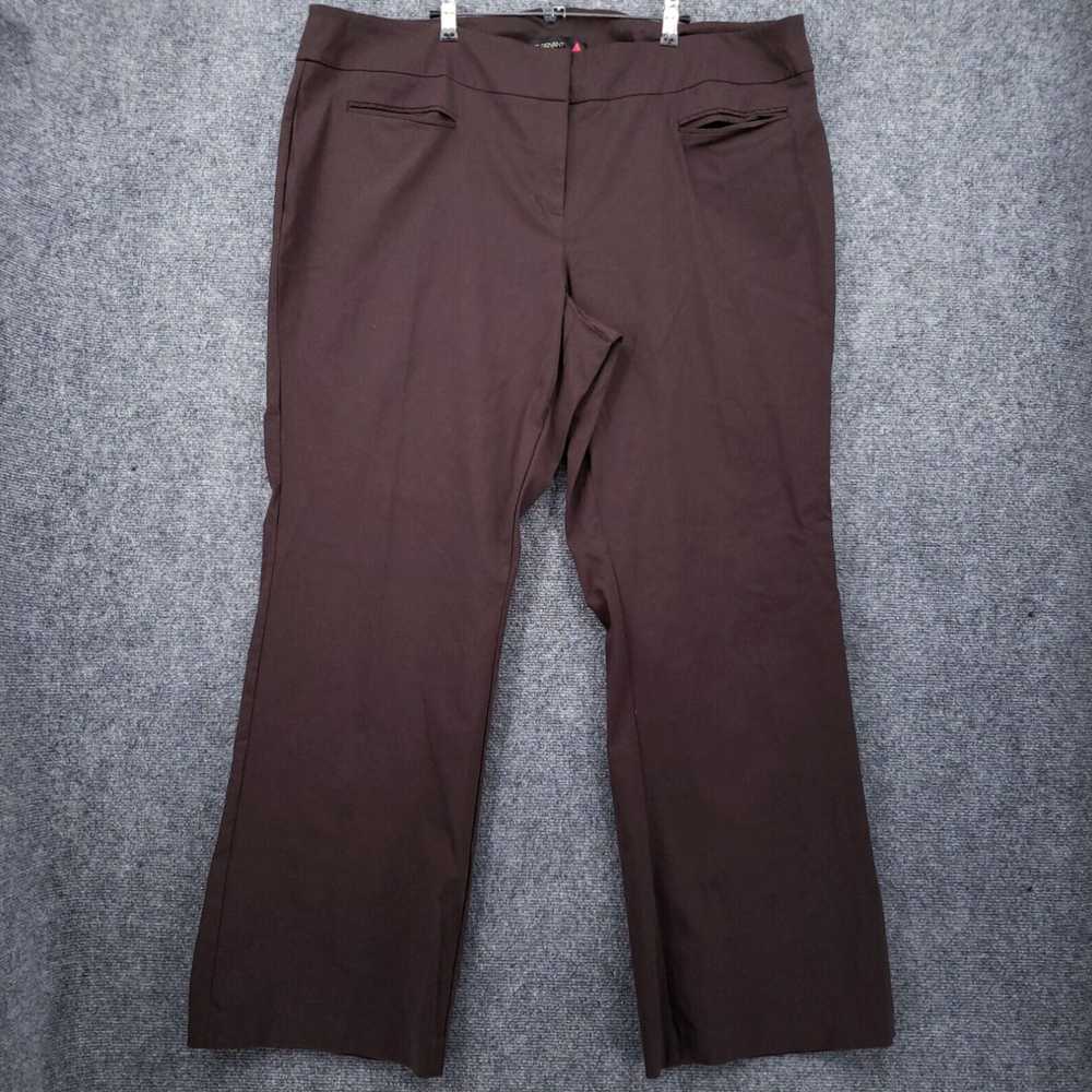 Vintage Womens Plus Size 28 Tall Brown High Rise … - image 1