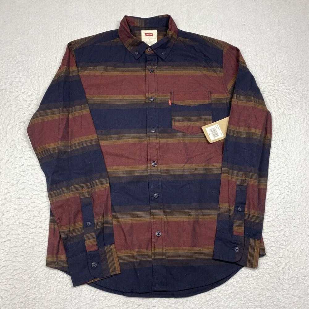 Levi's Levi's Shirt Mens Small Multicolor Striped… - image 1