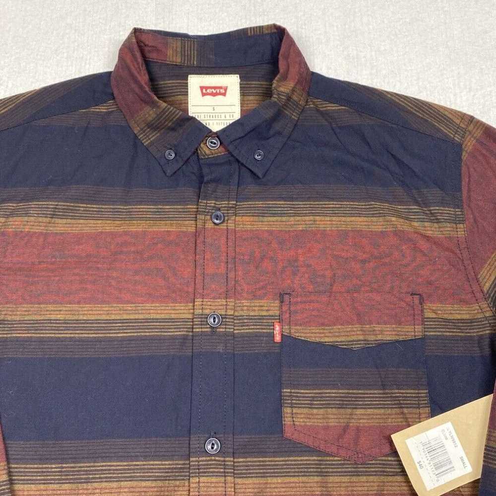 Levi's Levi's Shirt Mens Small Multicolor Striped… - image 2