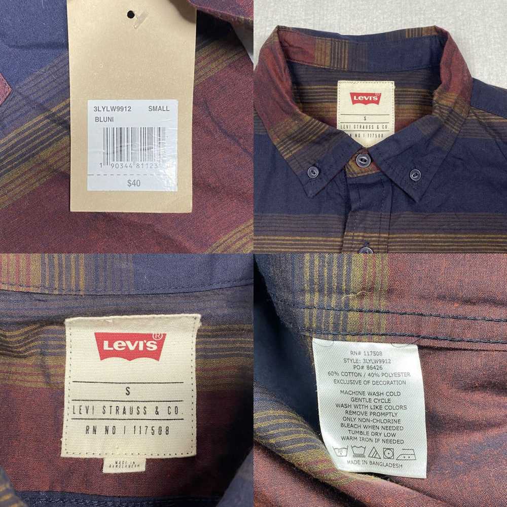 Levi's Levi's Shirt Mens Small Multicolor Striped… - image 4