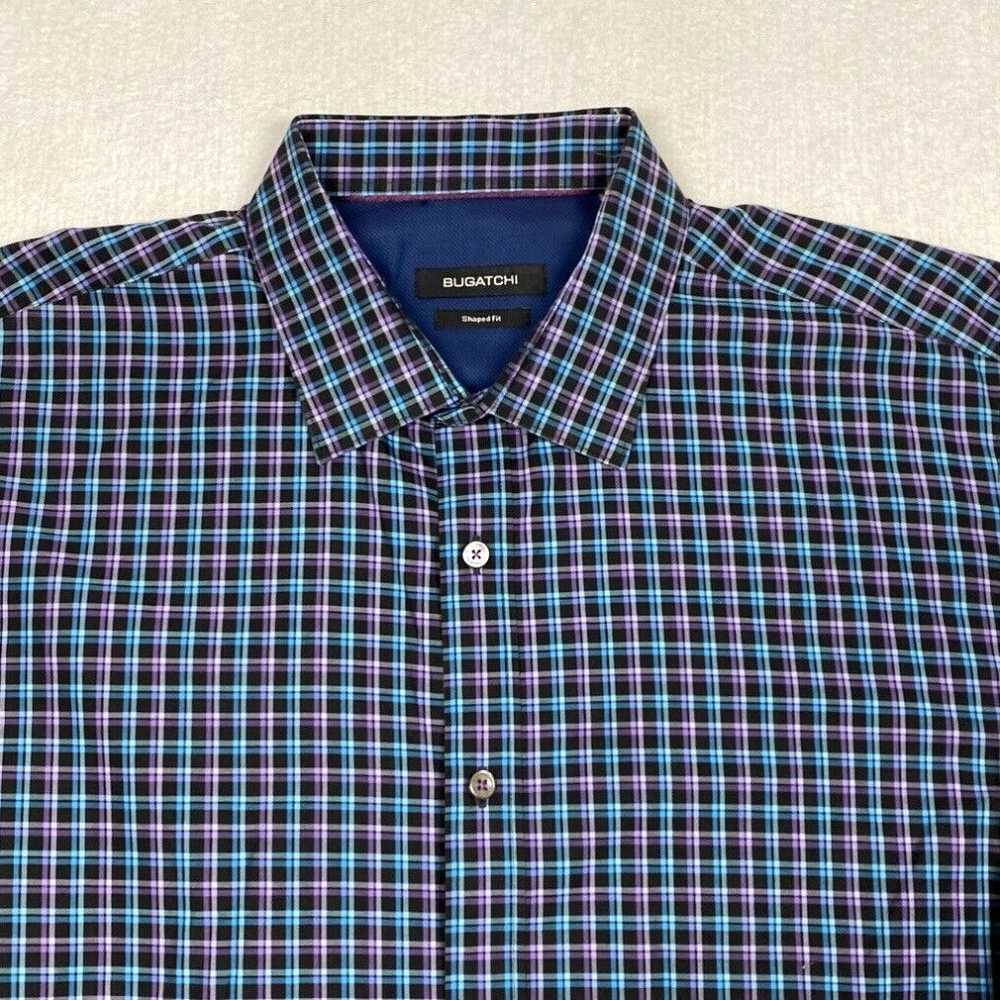 Bugatchi Bugatchi Shirt Shaped Fit Mens XL Multic… - image 2