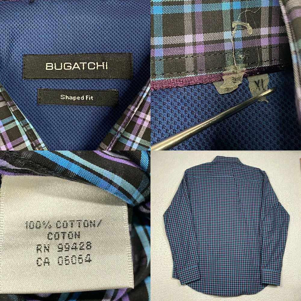 Bugatchi Bugatchi Shirt Shaped Fit Mens XL Multic… - image 4