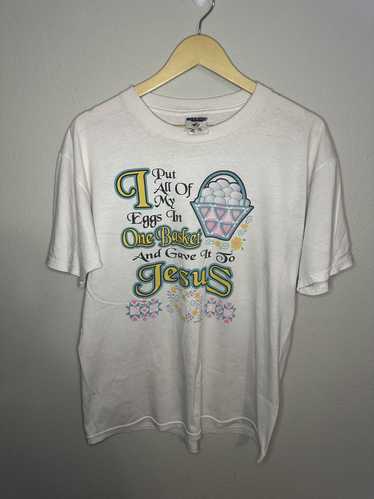 Jerzees × Vintage 90s Jesus Easter t shirt - image 1