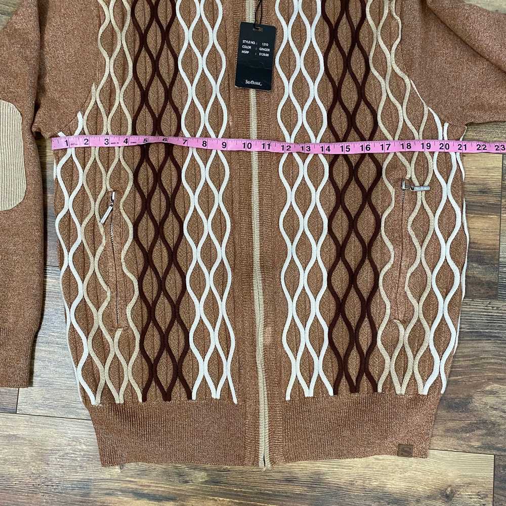 Other × Vintage Eclectic Grandpa Sweater Brown Te… - image 9