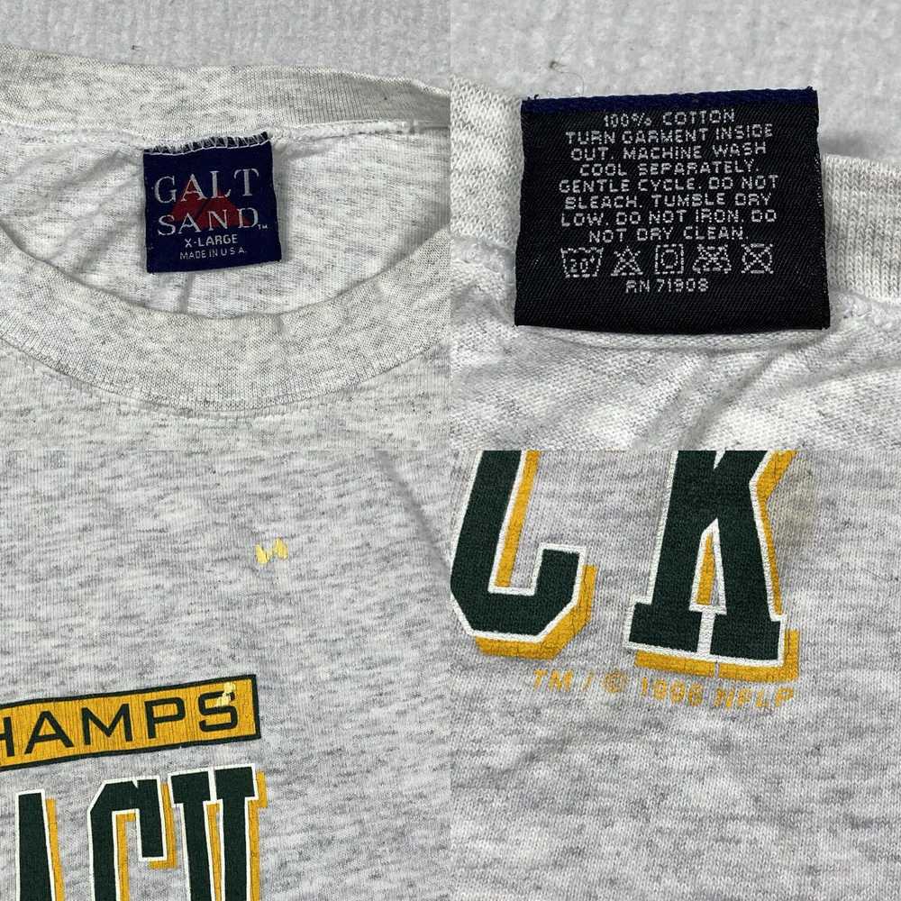 Vintage 1996 Green Bay Packers T Shirt Galt Sand … - image 4