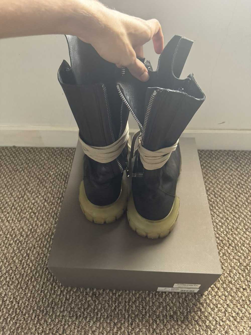 Rick Owens Rick owens megalace bozo tractor boots - image 2