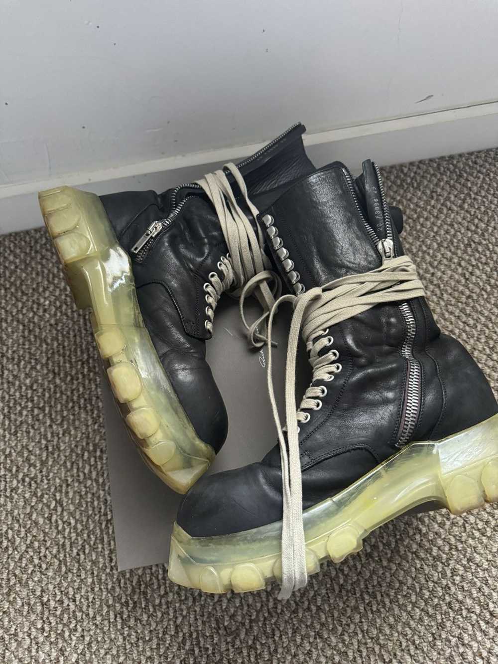 Rick Owens Rick owens megalace bozo tractor boots - image 3