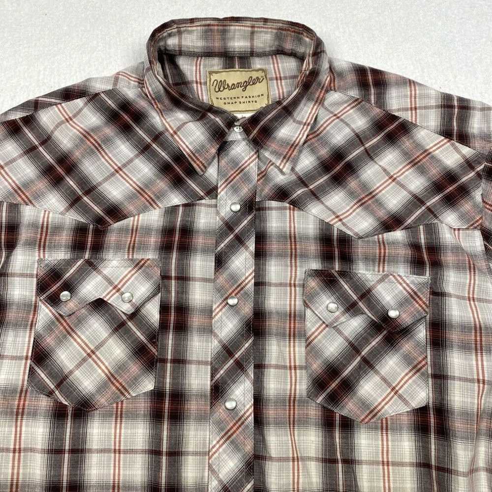 Wrangler Wrangler Western Pearl Snap Shirt Mens 2… - image 2