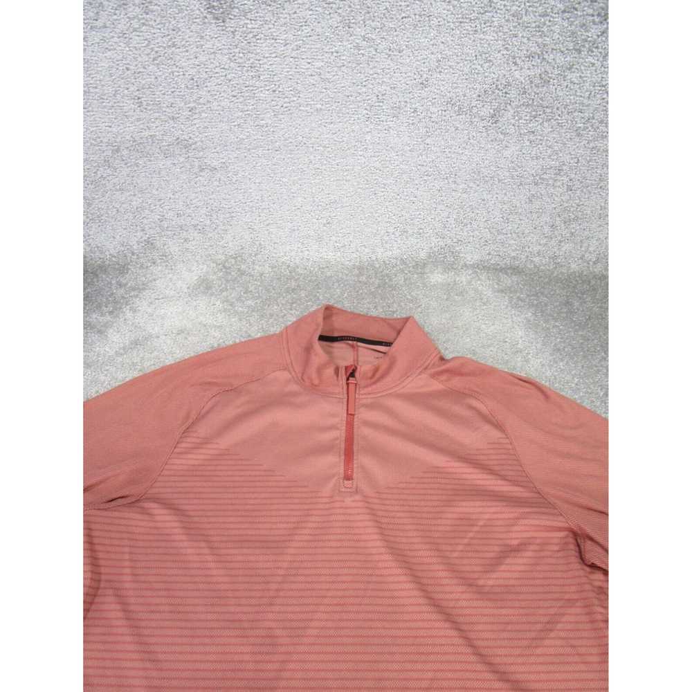 Nike Men's Advanced Dry Red Quarter Zip Golf Pull… - image 2