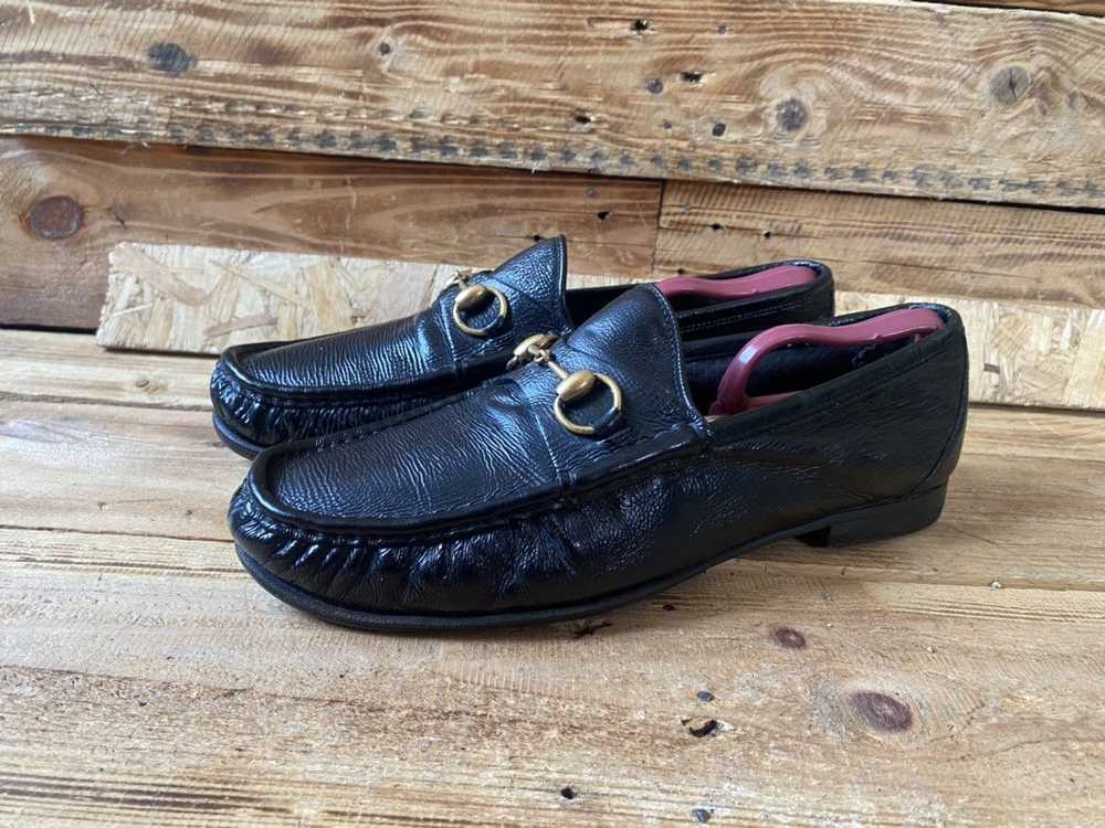 Gucci Gucci 1953 horsebit black patent leather lo… - image 5