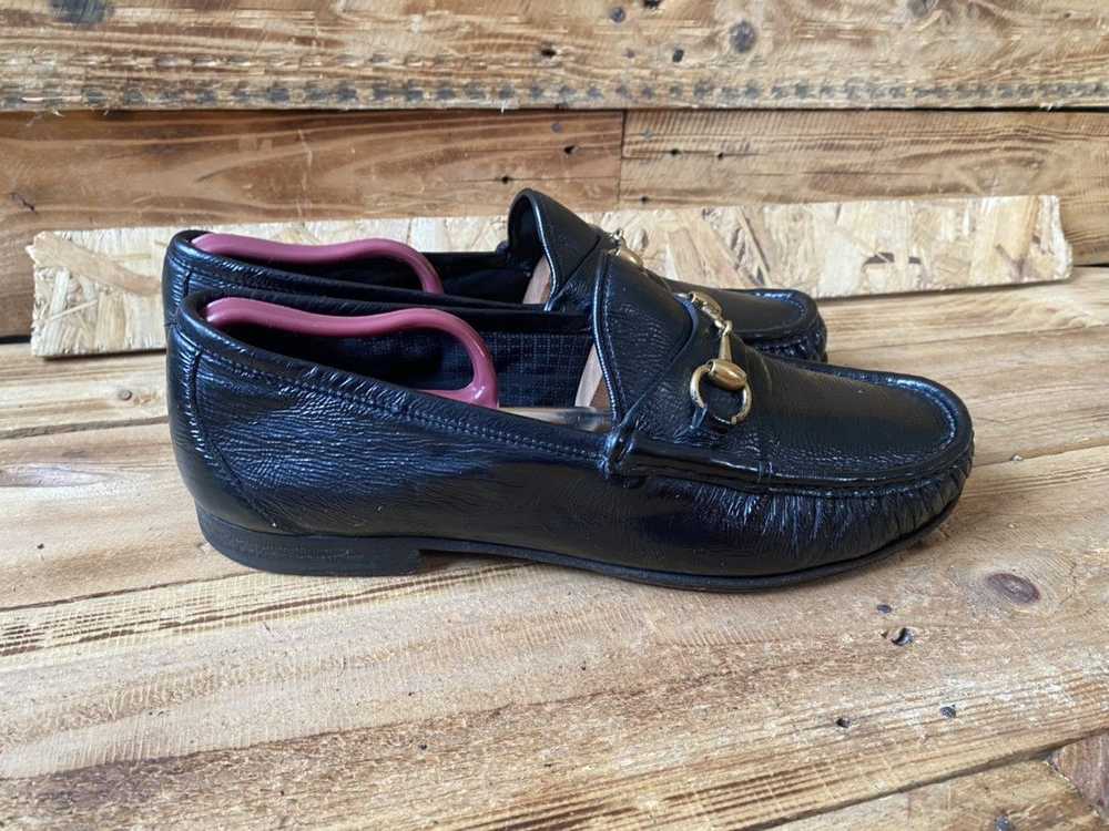 Gucci Gucci 1953 horsebit black patent leather lo… - image 9