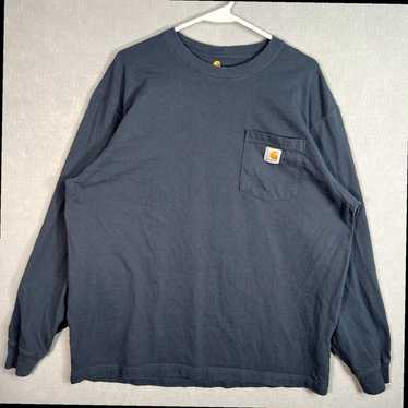 Carhartt Authentic Carhartt Mens Blue Long Sleeve 