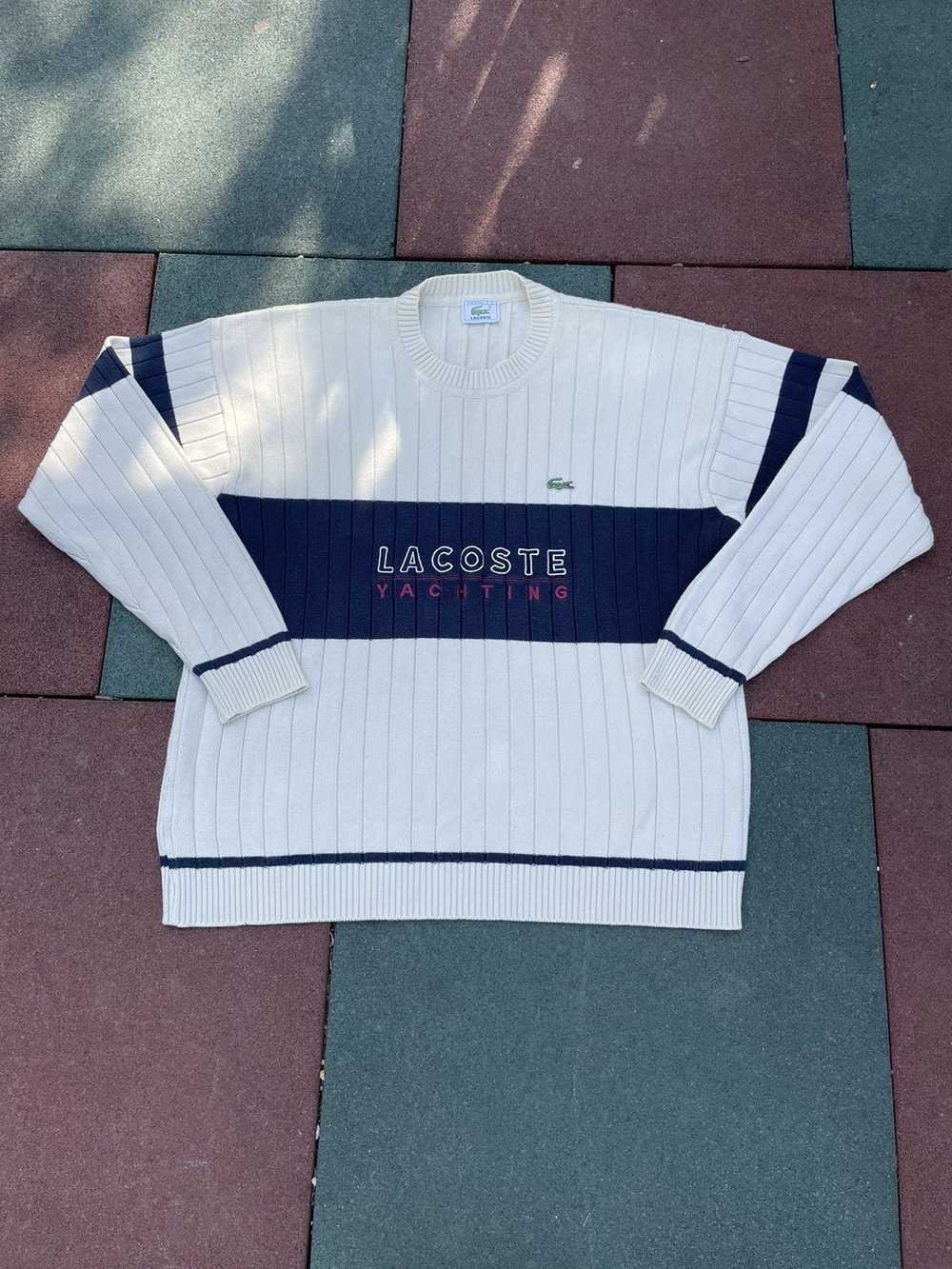 Lacoste × Vintage Vintage LACOSTE Sweater lacoste… - image 2