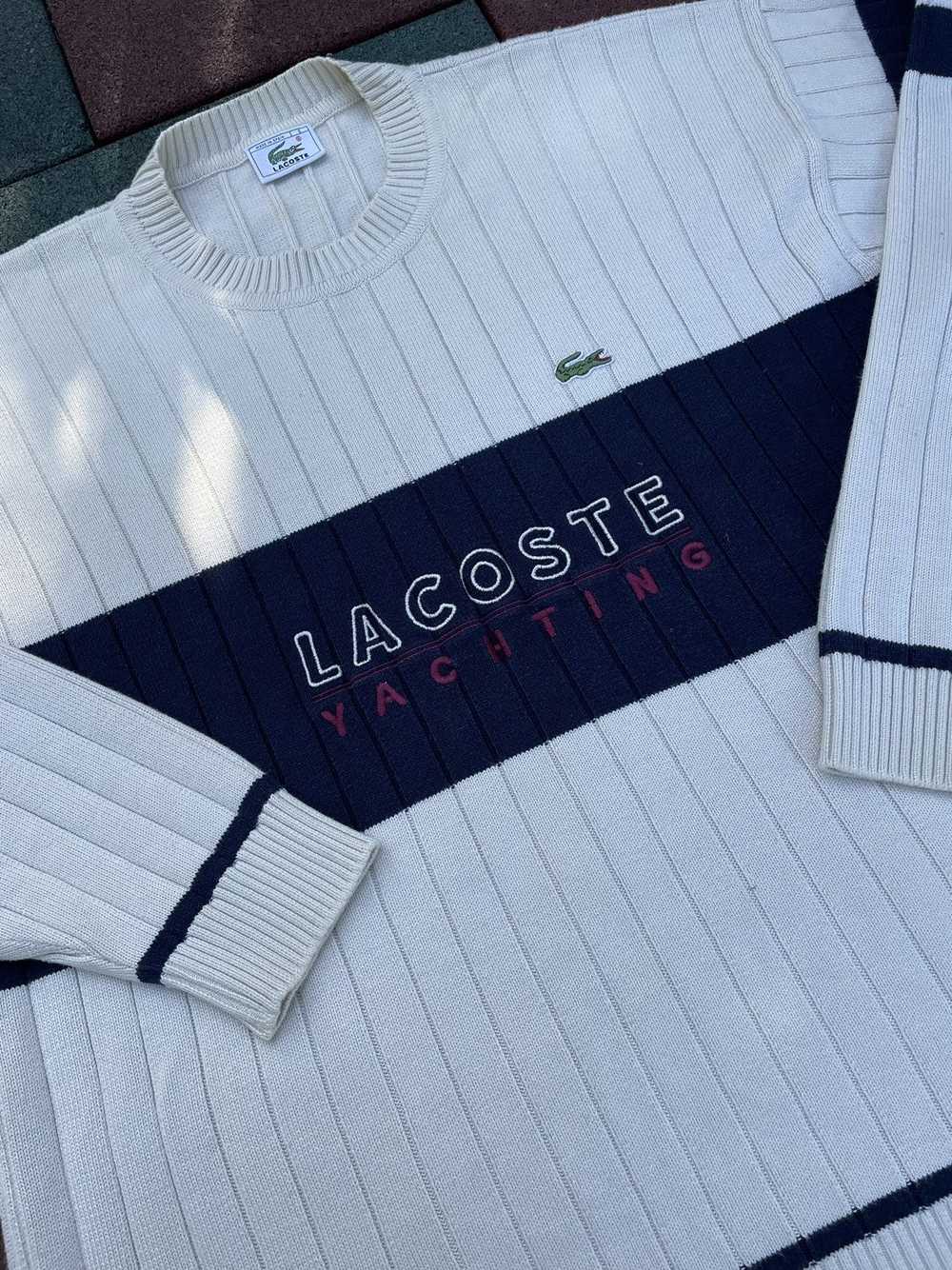 Lacoste × Vintage Vintage LACOSTE Sweater lacoste… - image 3