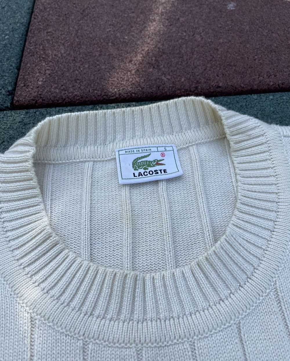 Lacoste × Vintage Vintage LACOSTE Sweater lacoste… - image 4