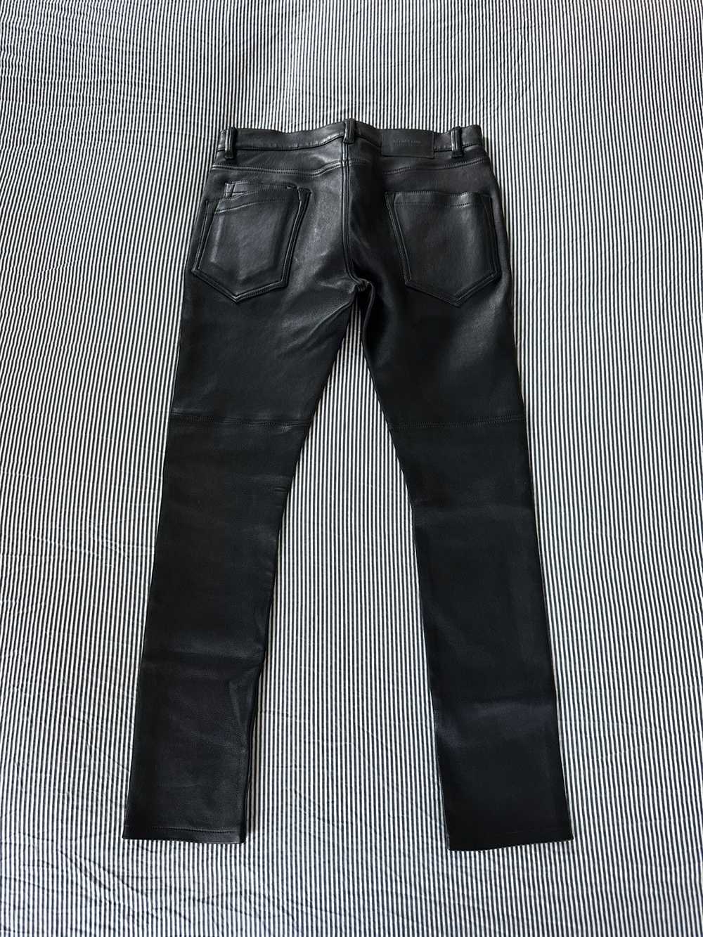 Helmut Lang Black Stretch Lambskin Pants - image 3