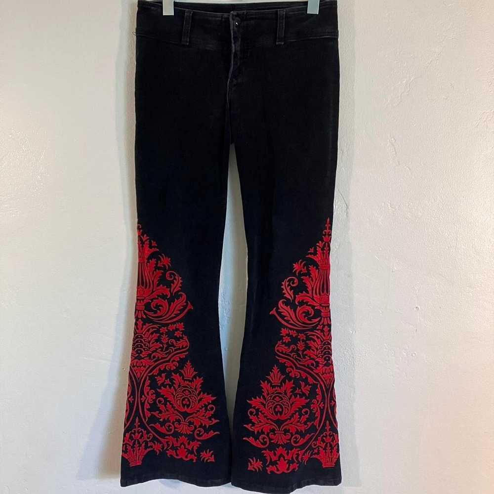 Jnco × Vintage Vintage 90s JNCO Embroidered Flare… - image 1