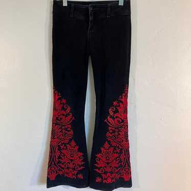 Jnco × Vintage Vintage 90s JNCO Embroidered Flare… - image 1