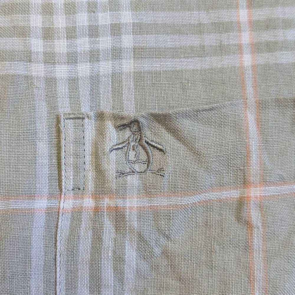 Original Penguin Penguin Heritage Slim Fit Linen … - image 4