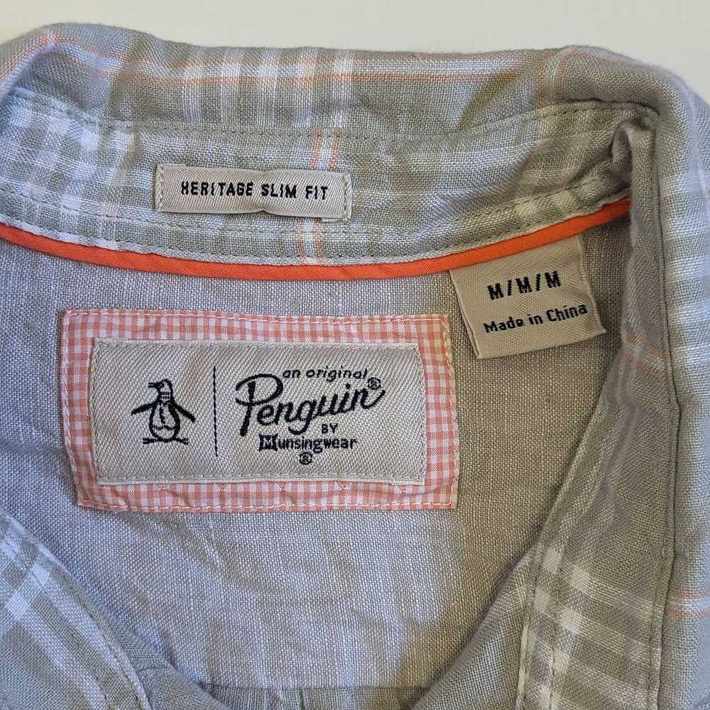 Original Penguin Penguin Heritage Slim Fit Linen … - image 5